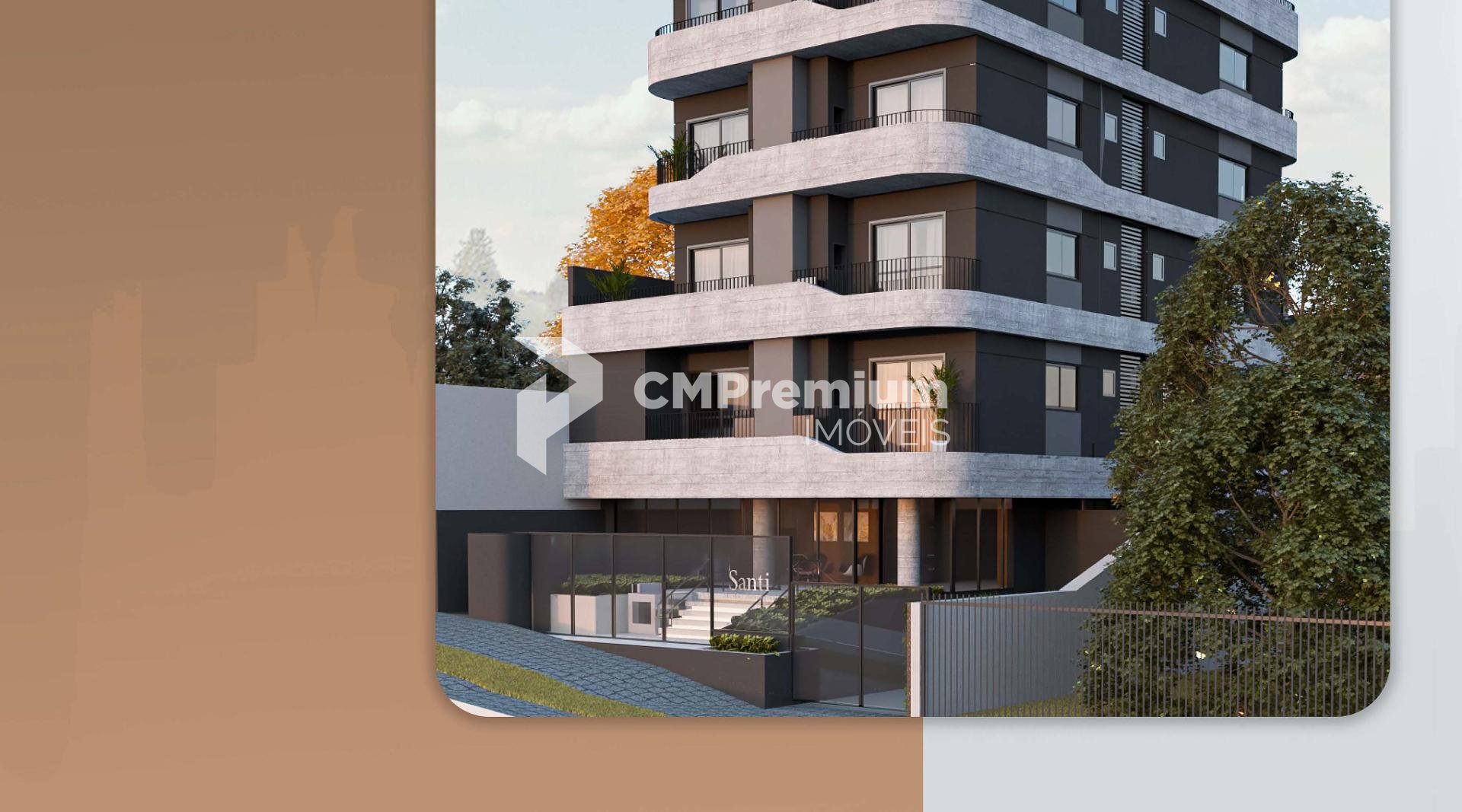 Studio com Sacada no SANTI Mercês com sacada por R  394.900,00...